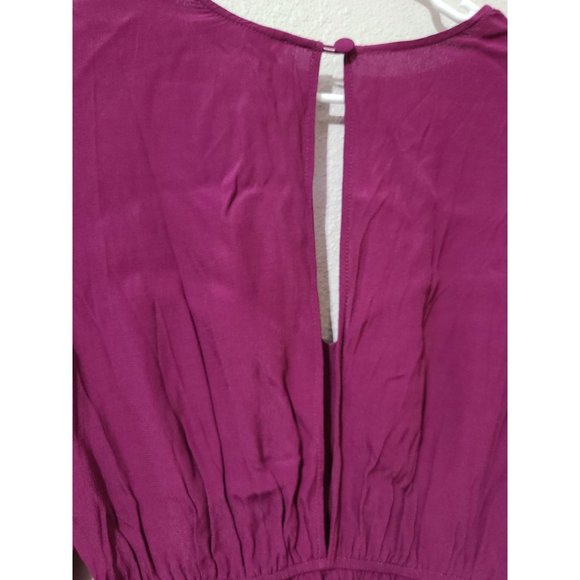 Finders Keepers Long Sleeve V Neck Romper Size ? Purple - Picture 4 of 6